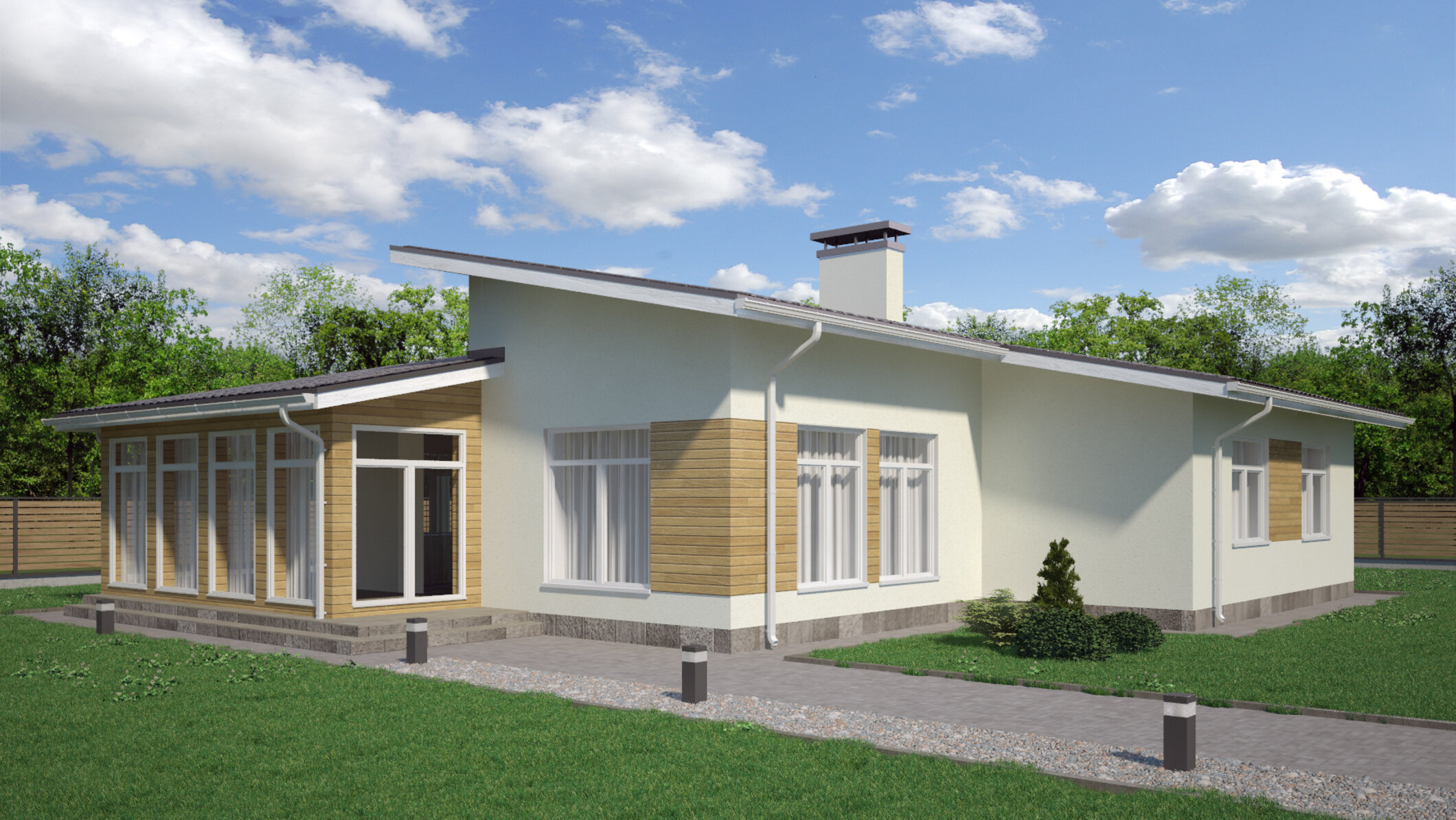 Одноэтажный дом