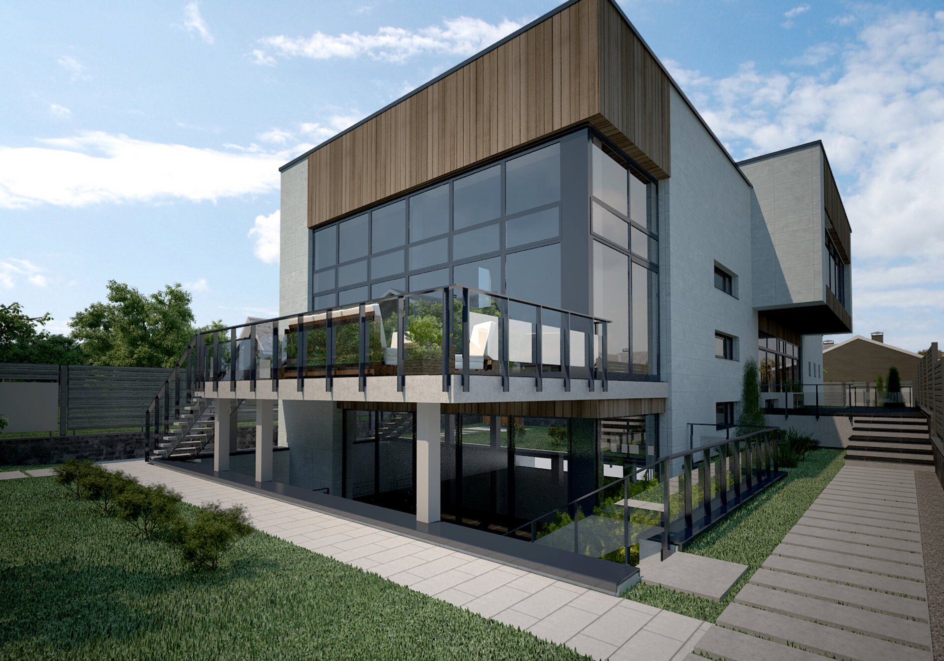 Современный городской дом