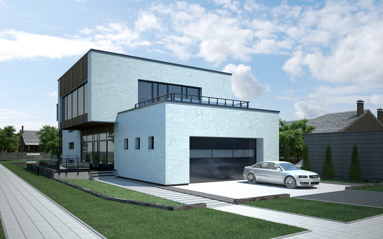 Современный городской дом